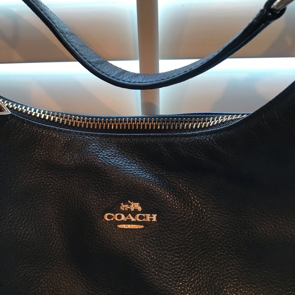 Coach black leather handbag - Picture 3 of 8